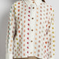 nagita crop shirt in white by buttonscarves pattern detail