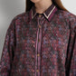 Nagita Oversized Shirt - Burgundy