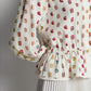 Nagita Peplum Shirt - White