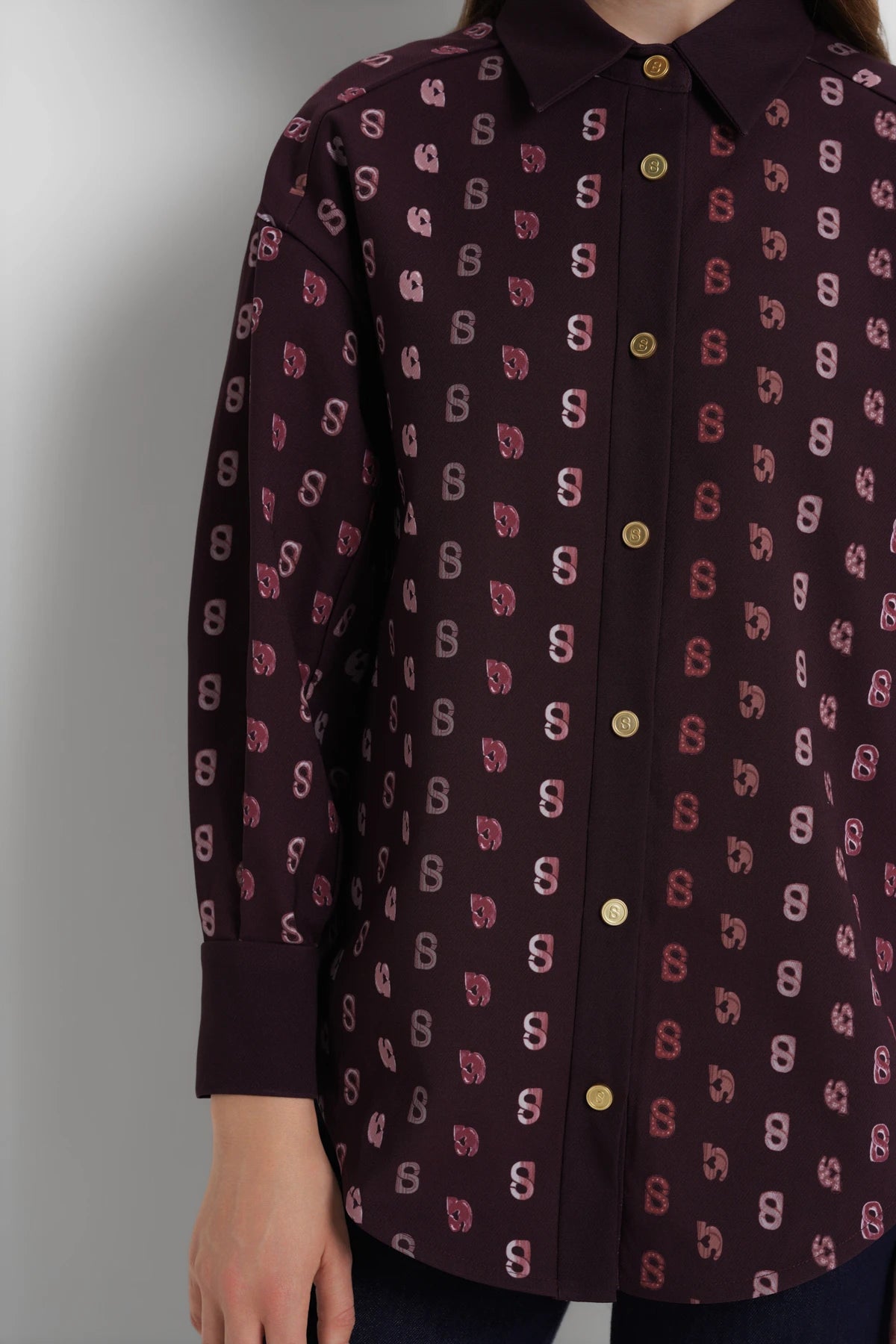 Nagita Shirt - Burgundy