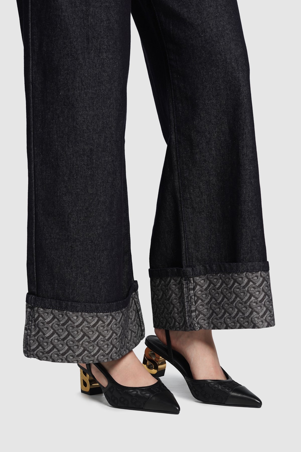 Claire Denim Pants - Black