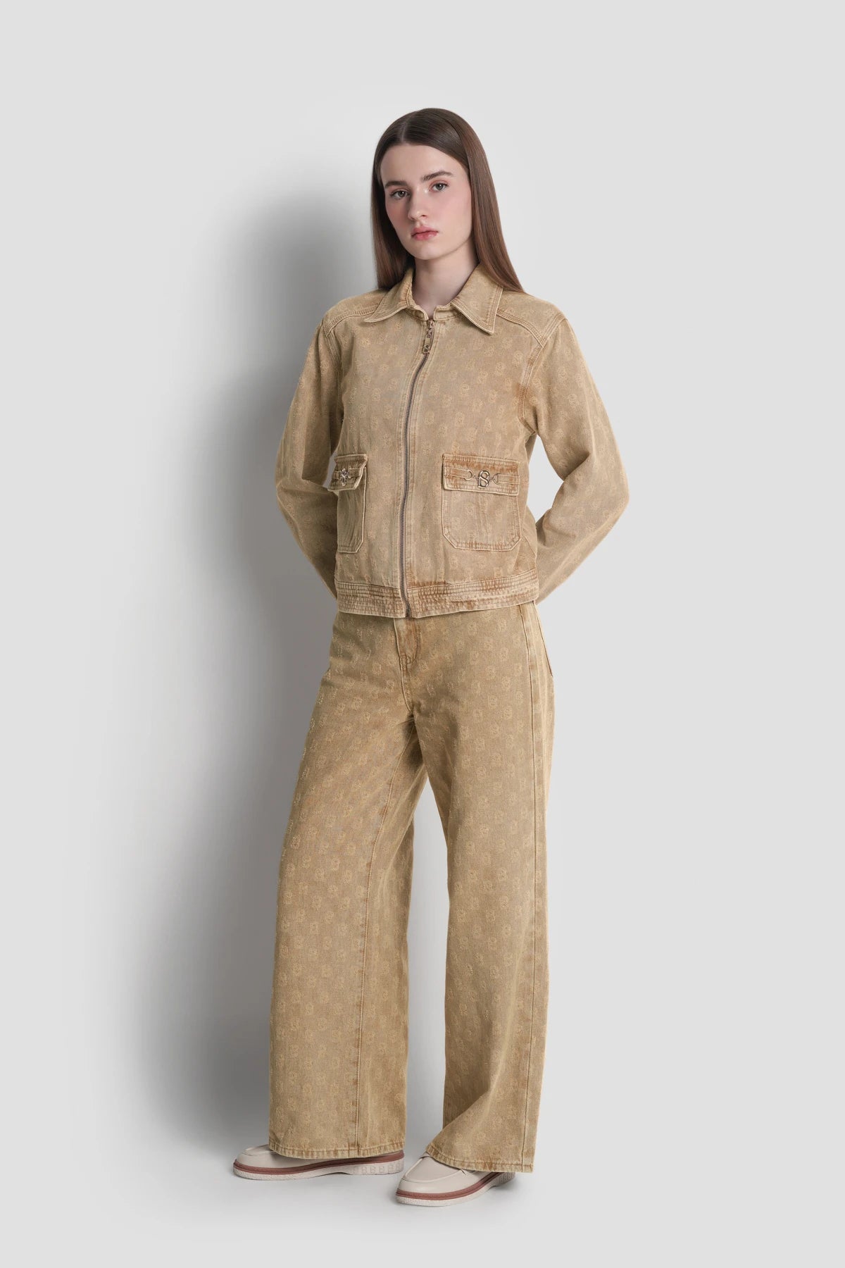Elle Denim Jacket - Tan