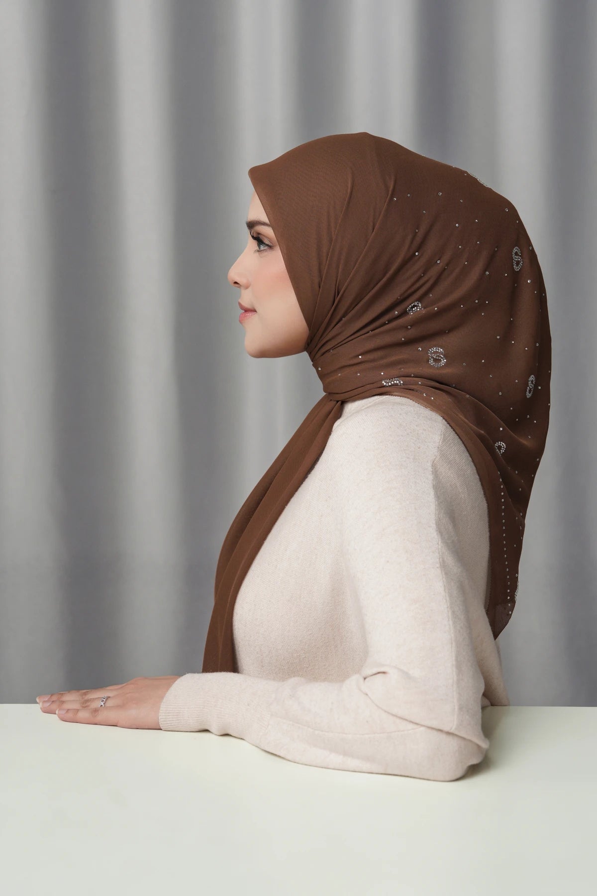 Everyday Glam Scarf - Cocoa