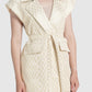 Freya Jacquard Vest - Champagne Gold