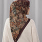 istanbul printed square scarf in taksim by buttonscarves back view