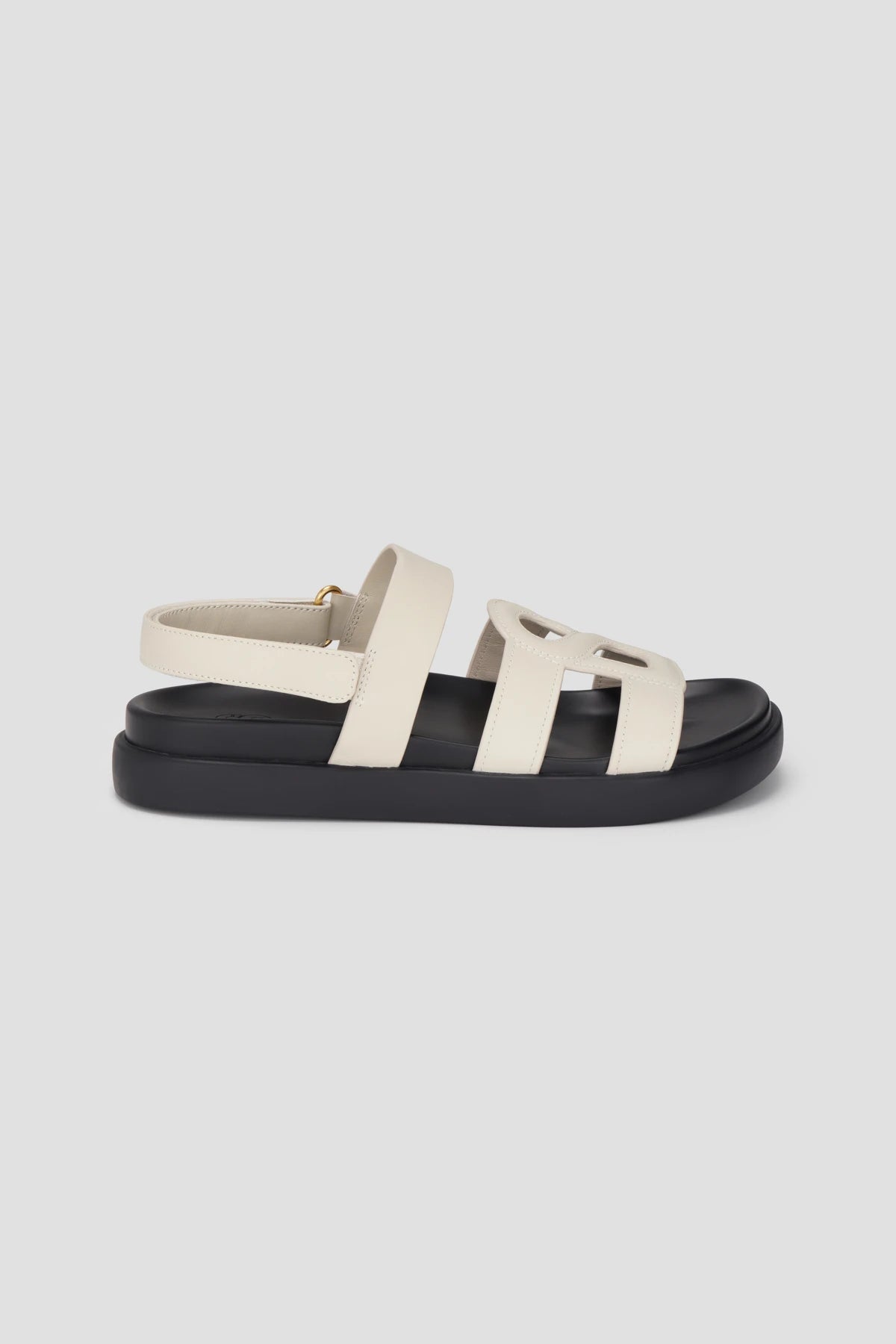 kefi strap slingback sandal in lamb by buttonscarves side view