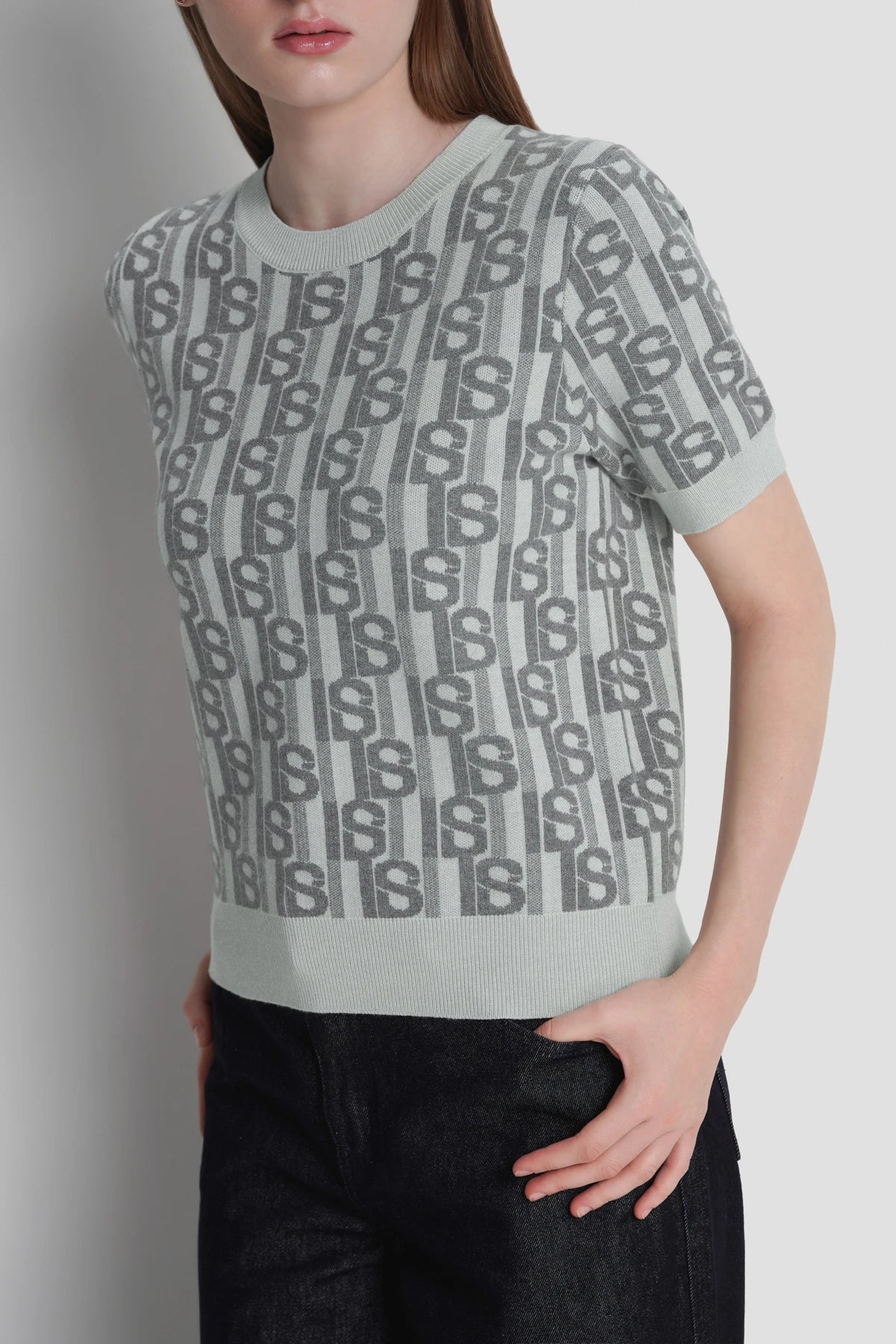 Leena Knit Top - Misty Grey