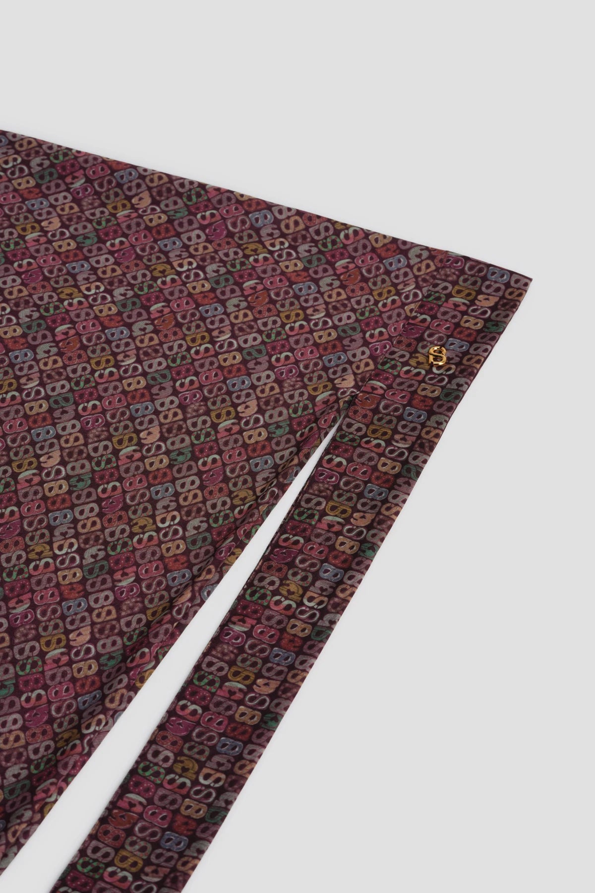 Nagita Tie Back Square - Plum