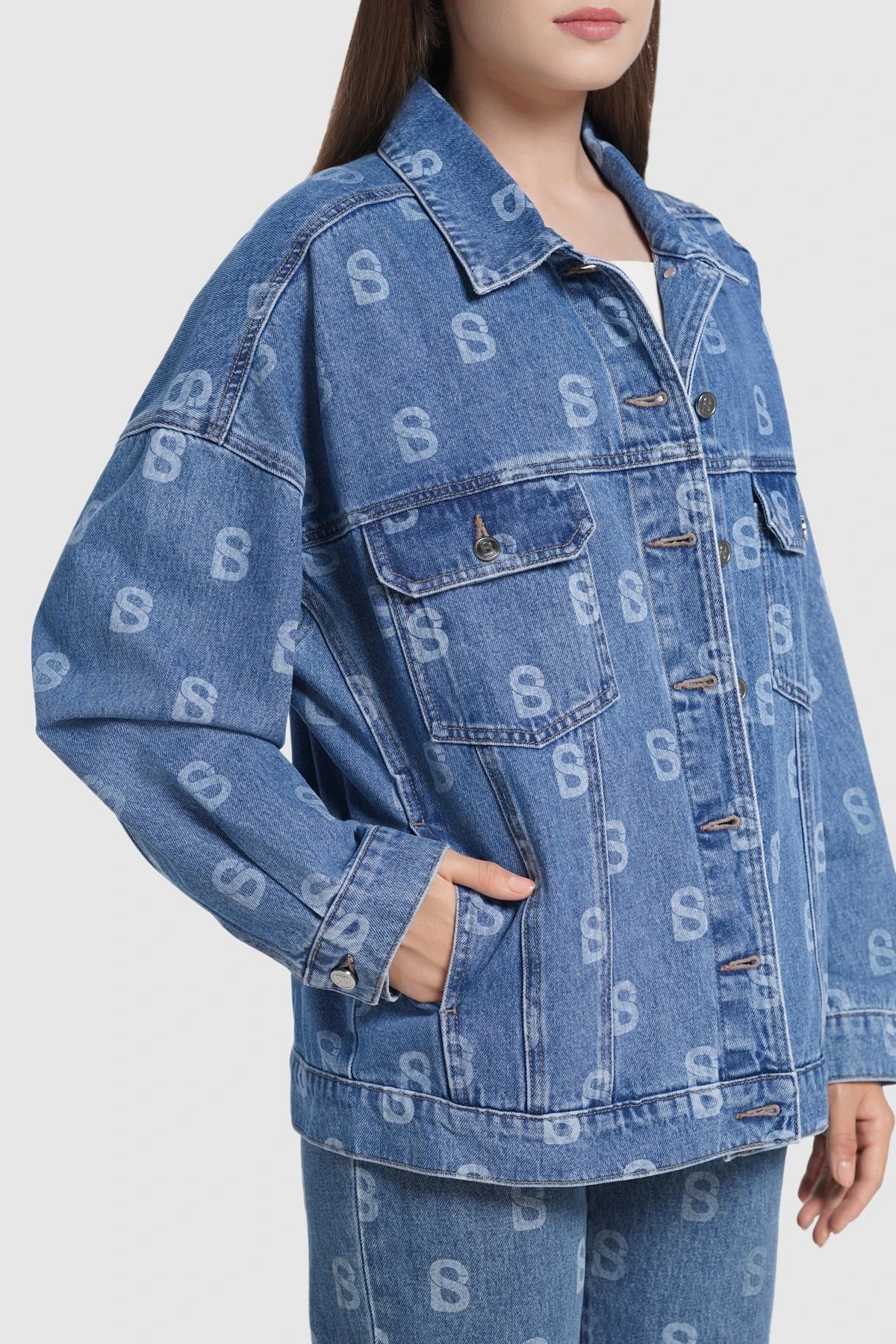 Rhea Denim Jacket - Navy