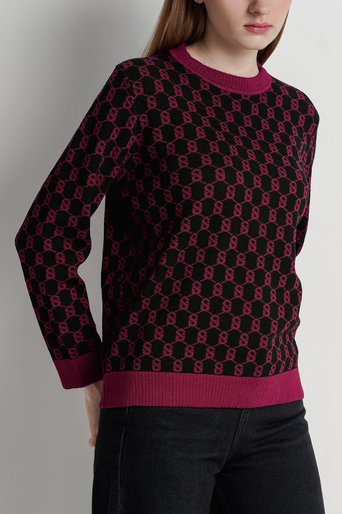 Signature Monogram Sweatshirt - Magenta