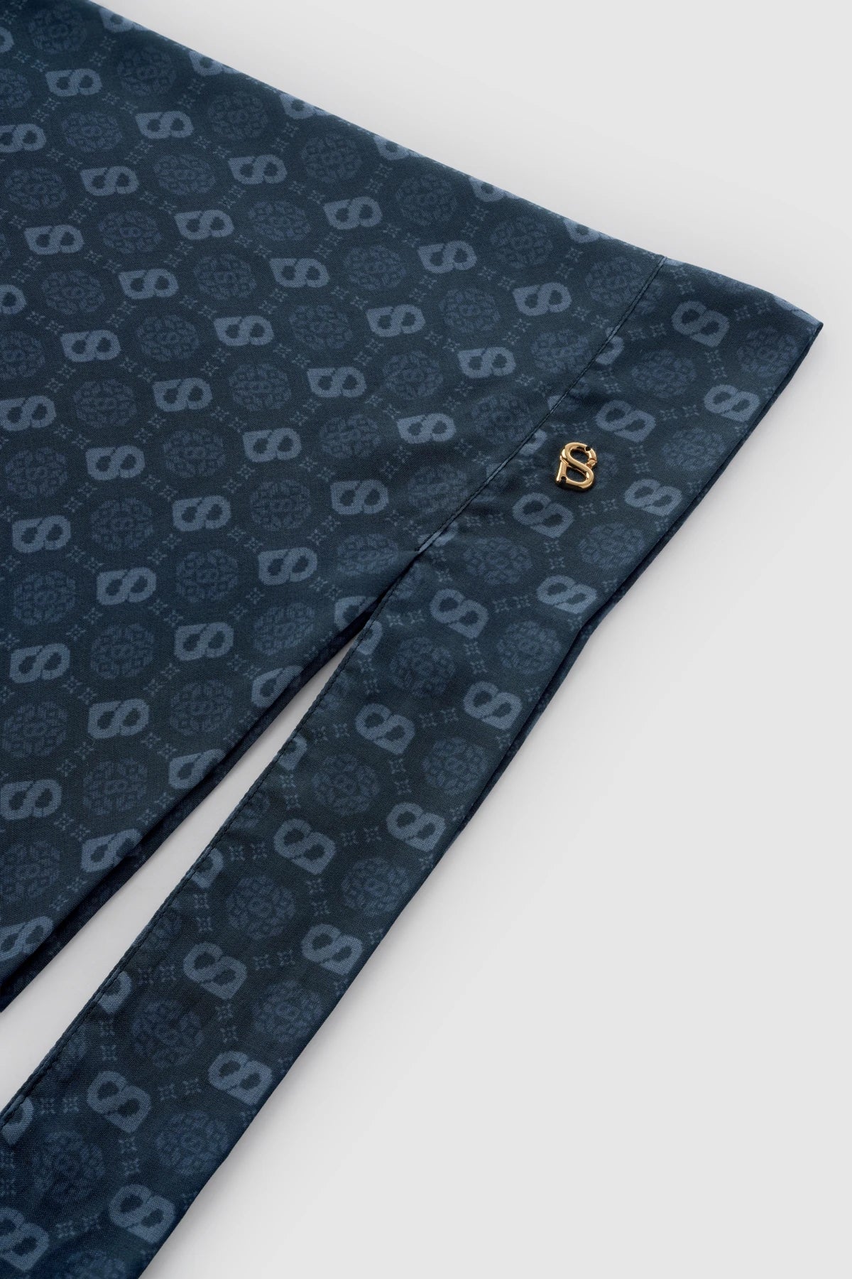 Songket Tie Back Square - Maritime Blue