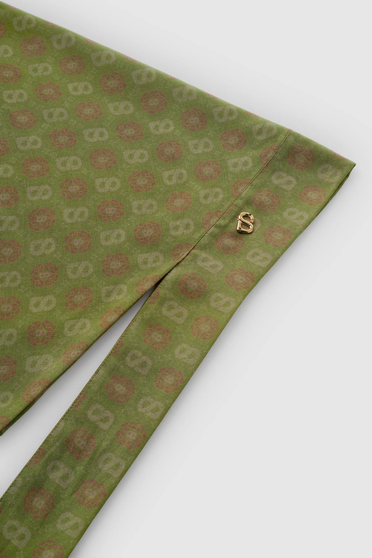 Songket Tie Back Square - Palm