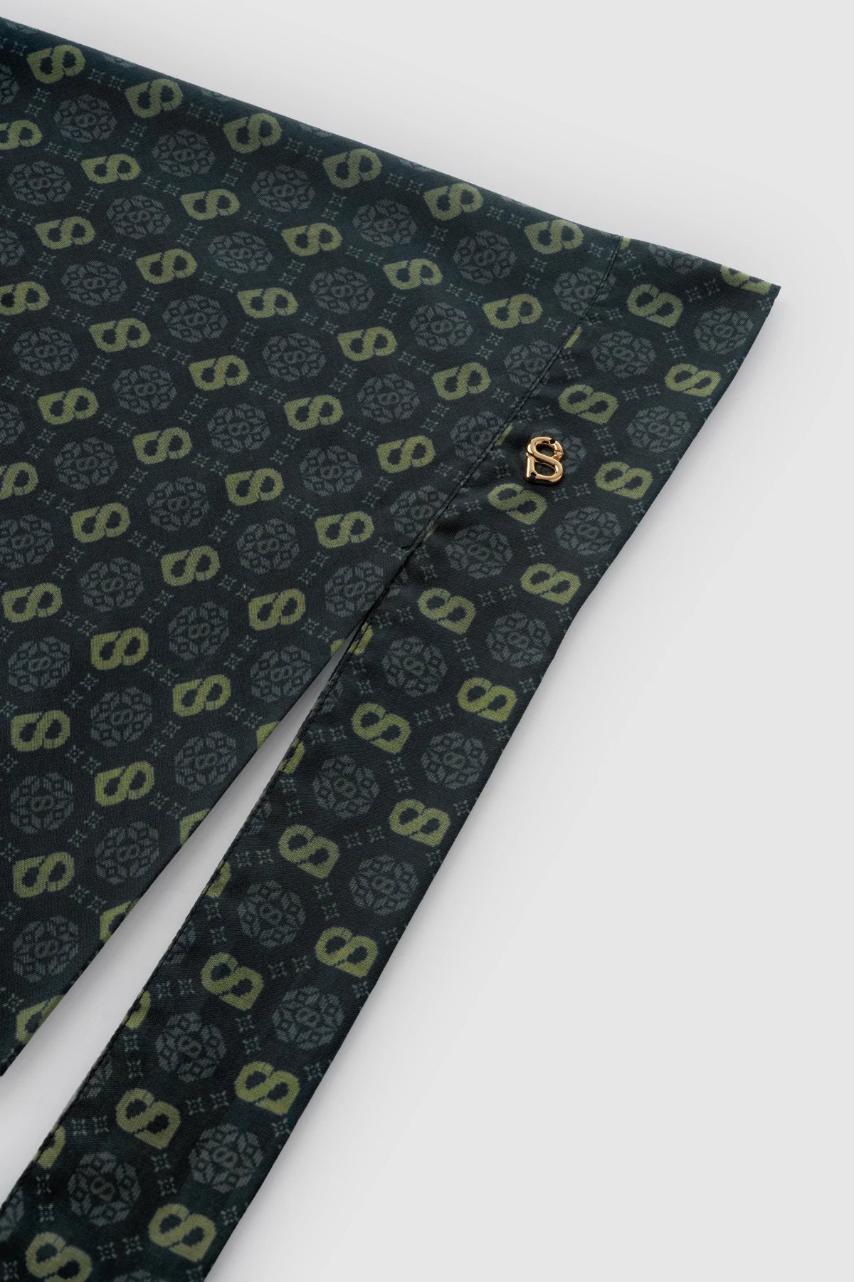 Songket Tie Back Square - Peacock