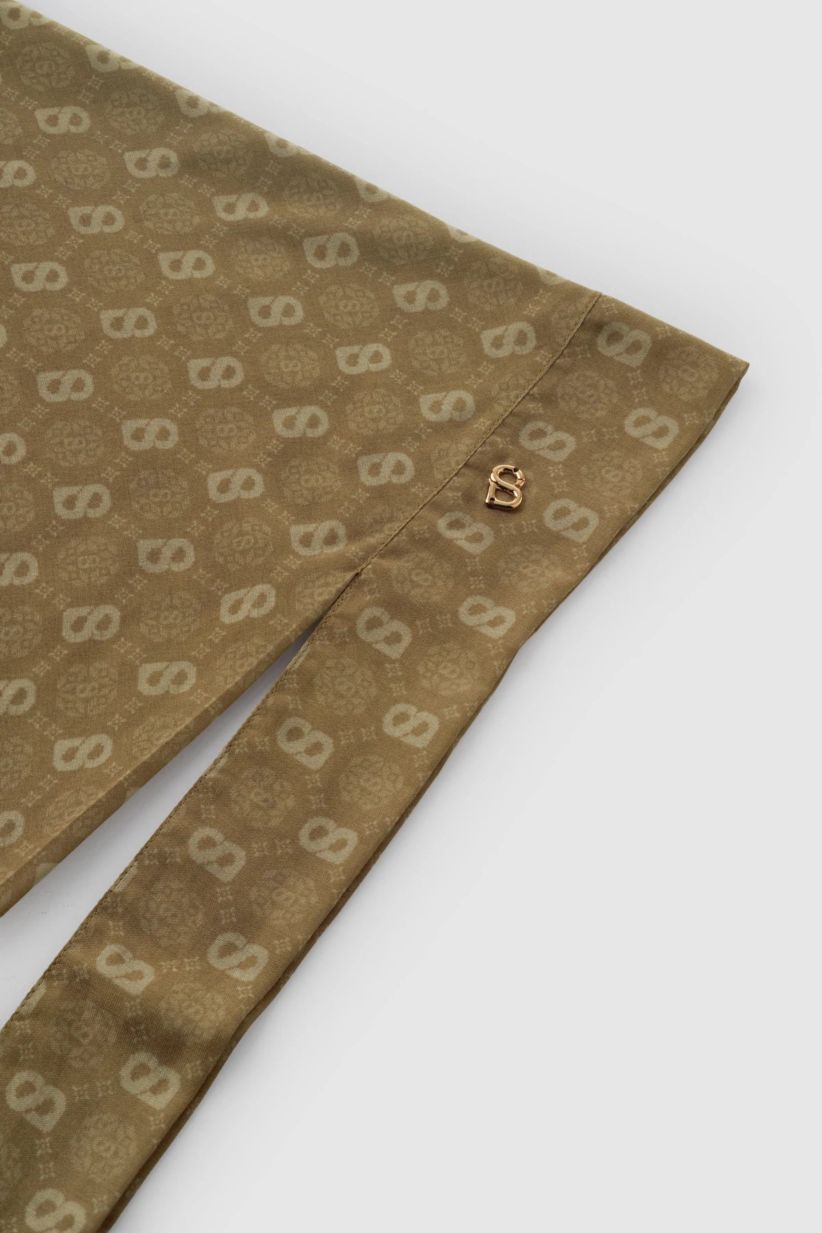 Songket Tie Back Square - Peanut