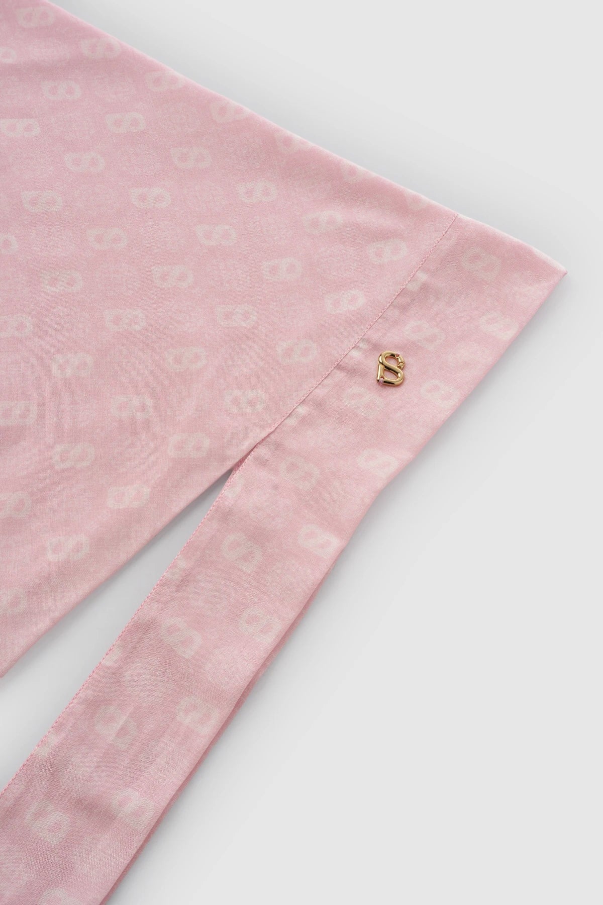 Songket Tie Back Square - Pink Beach