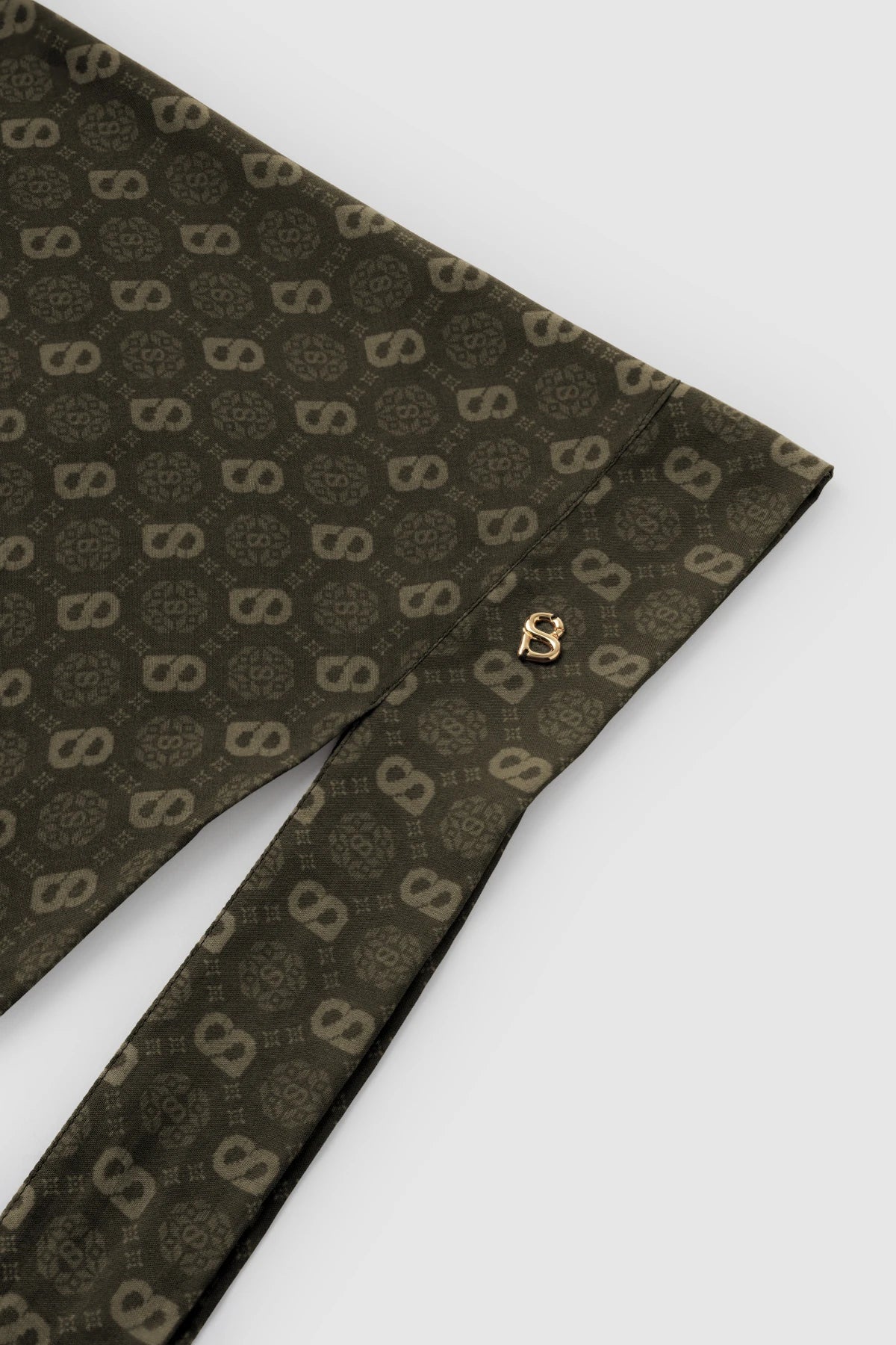 Songket Tie Back Square - Wood