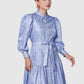 Songket Shirt Dress - Blue