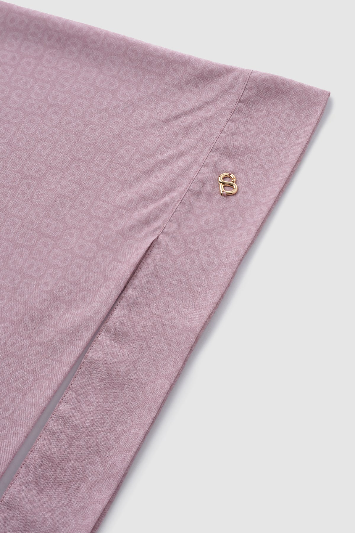 tapis tie back square scarf in bridal rose by buttonscarves detail view