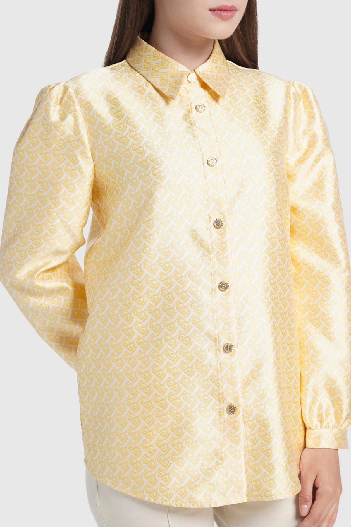 Verena Puff Shirt - Butter Yellow