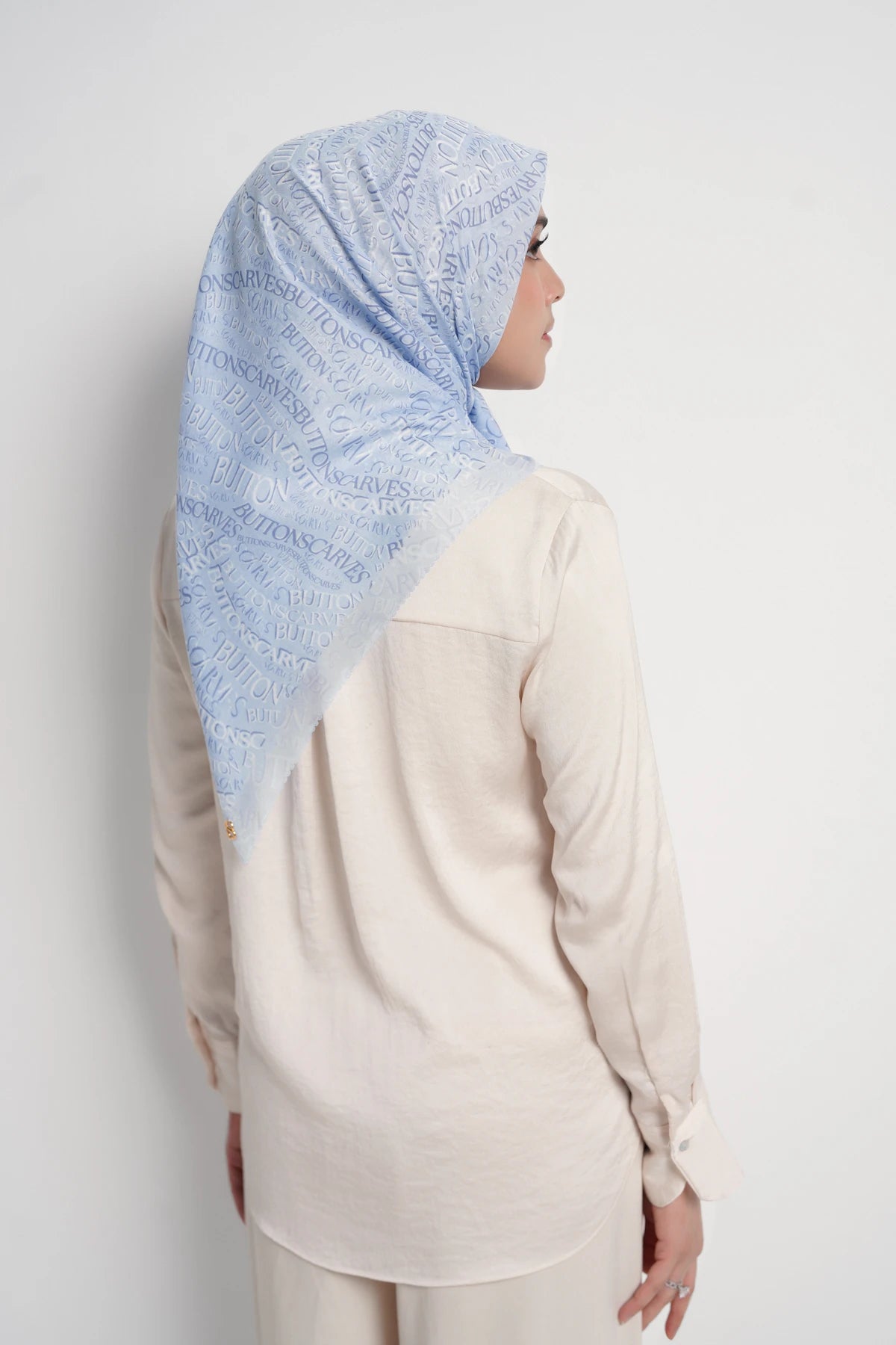 Waves Monogram - Crystal Blue