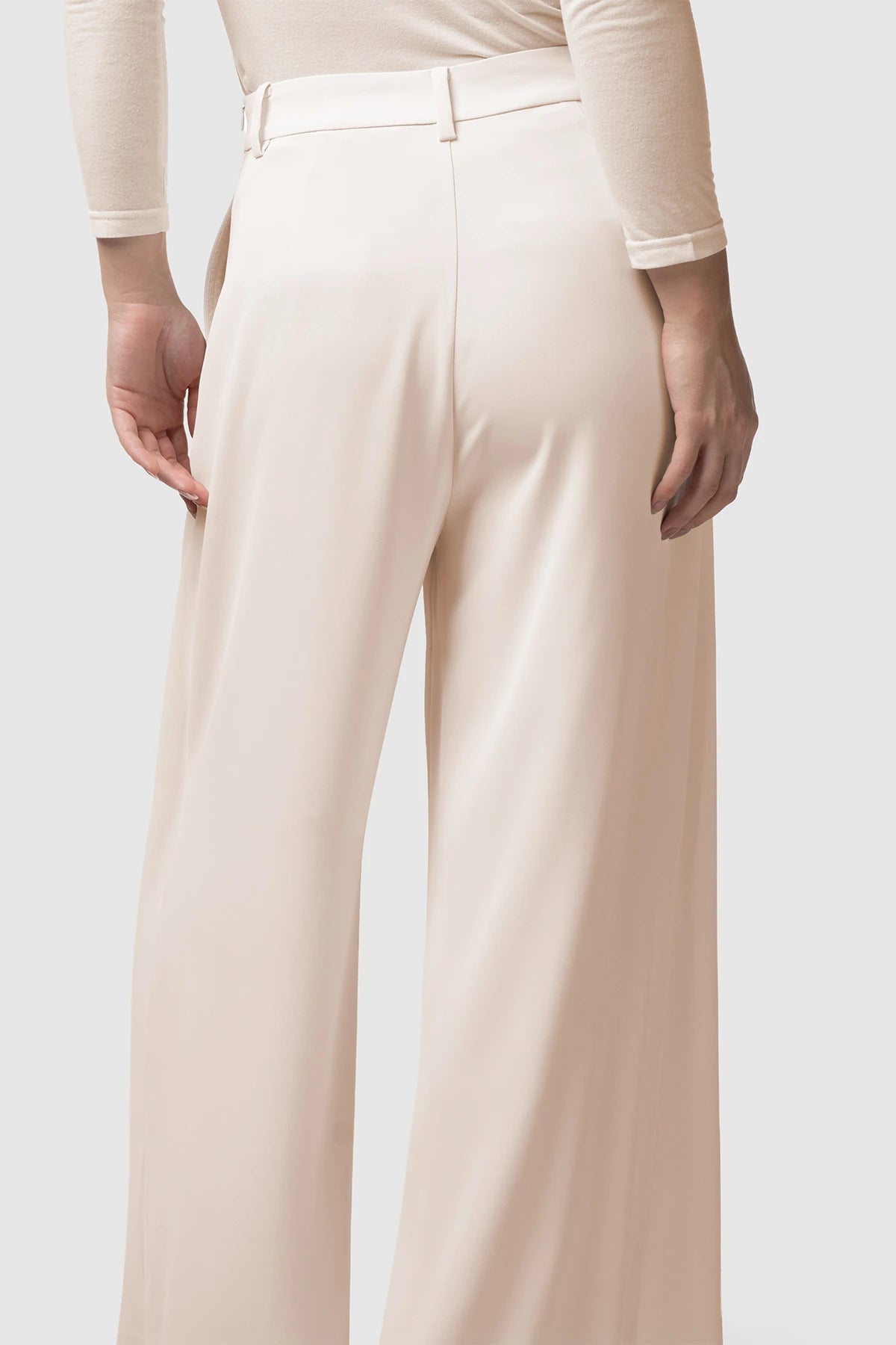 Signature Wide Pants - Ivory