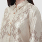 Signature Jacquard Printed Shirt - Beige