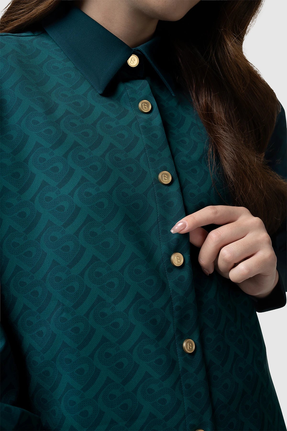 Tropical26 Puff Shirt - Deep Teal