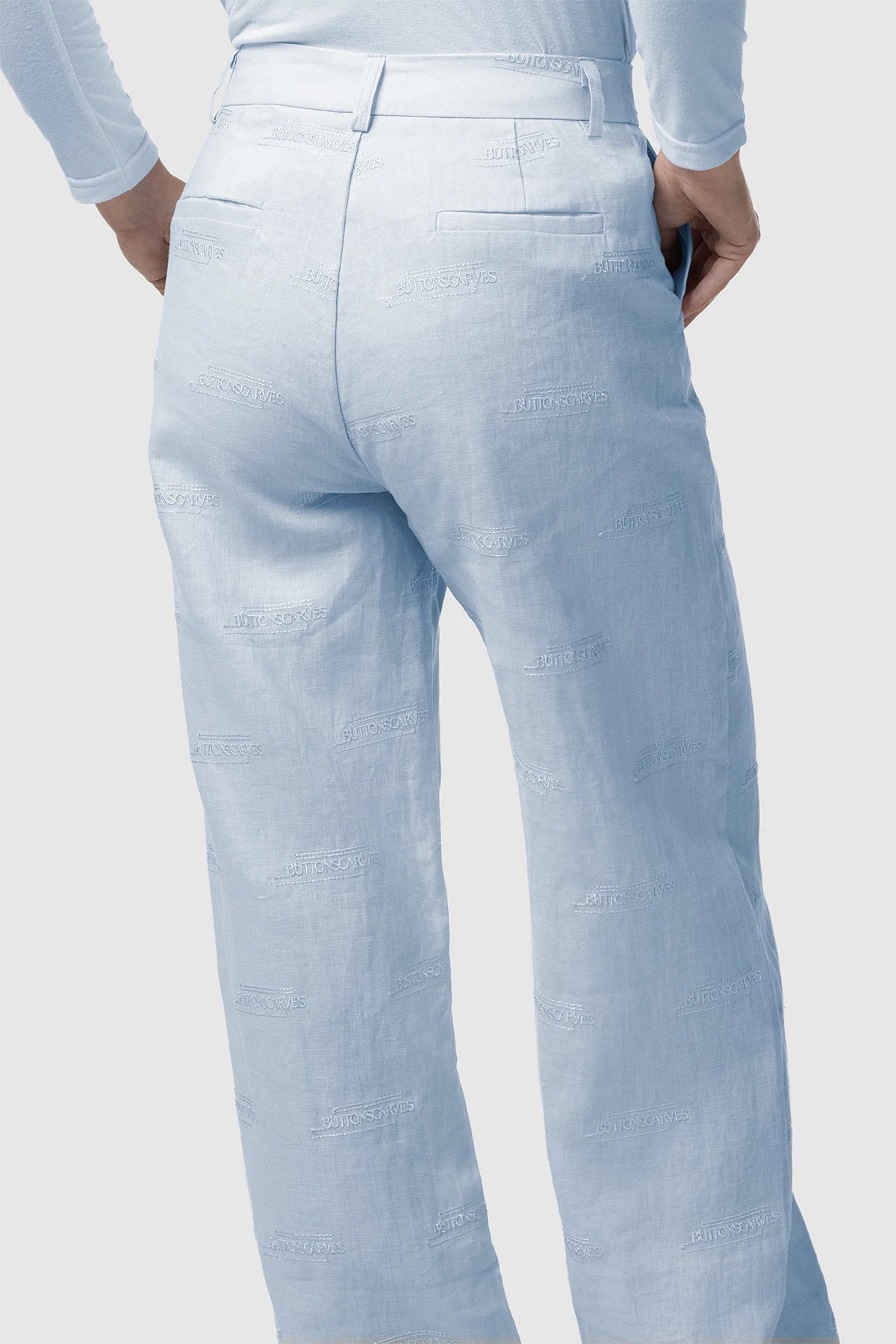 Tropical26 Linen Pants - Blue Sky