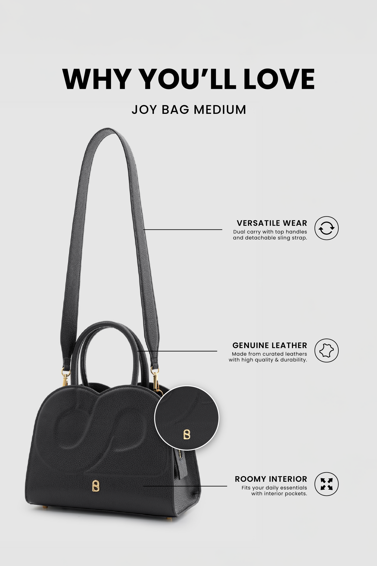 Joy Bag Medium - Black