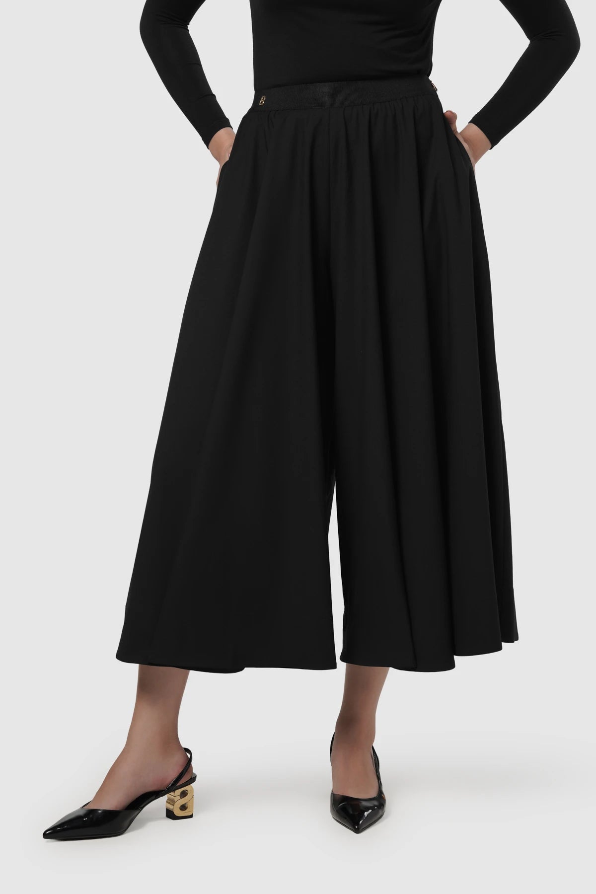 Bianca Cotton Skort - Black