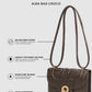 Alba Bag - Dark Mocha in Croco