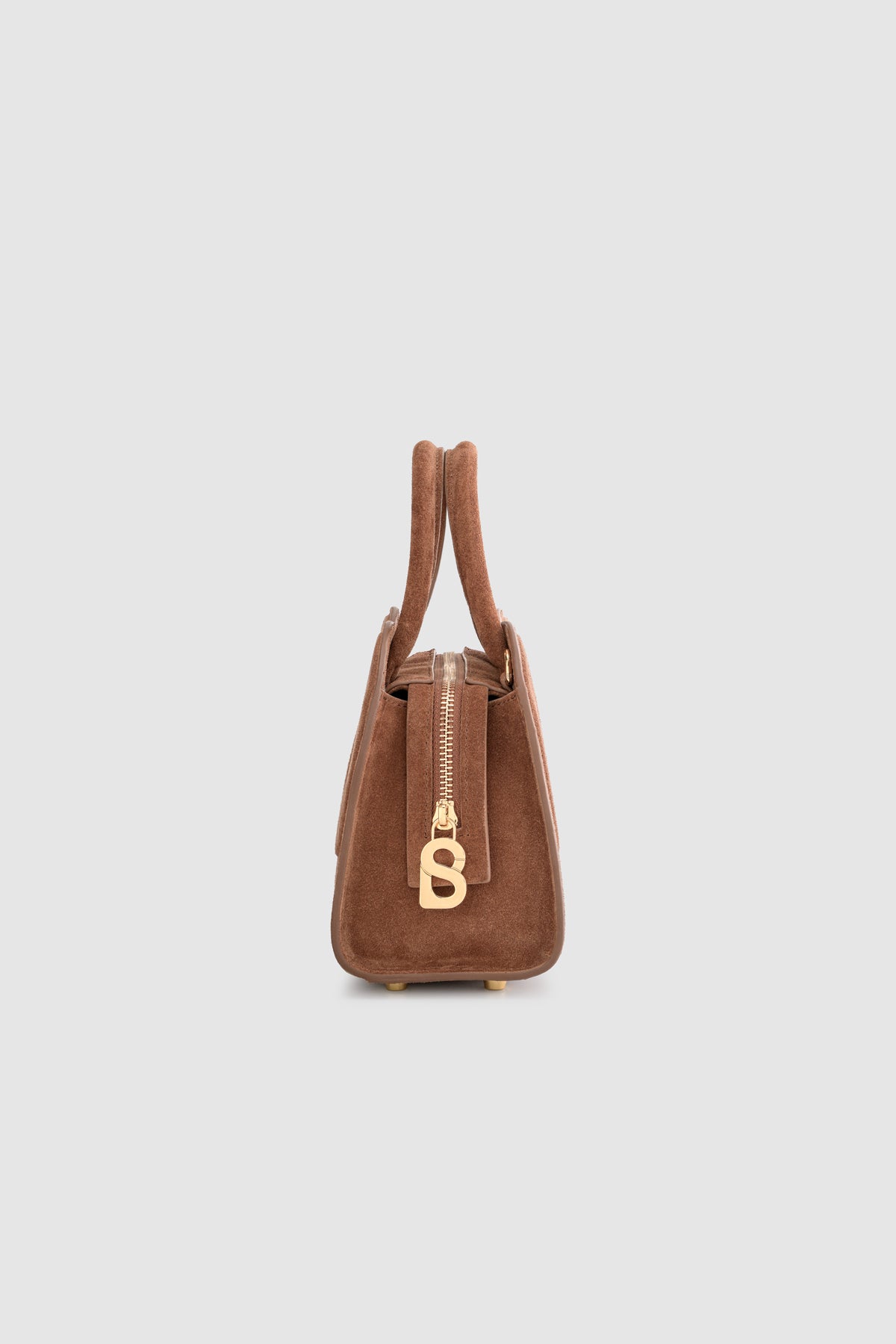Joy Bag Small - Suede Leather - Caramel