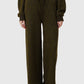 Grid Sweatshirt Set - Olive