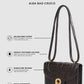 Alba Bag - Dark Chocolate in Croco
