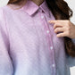 Tropical26 Crop Shirt - Pink/Blue