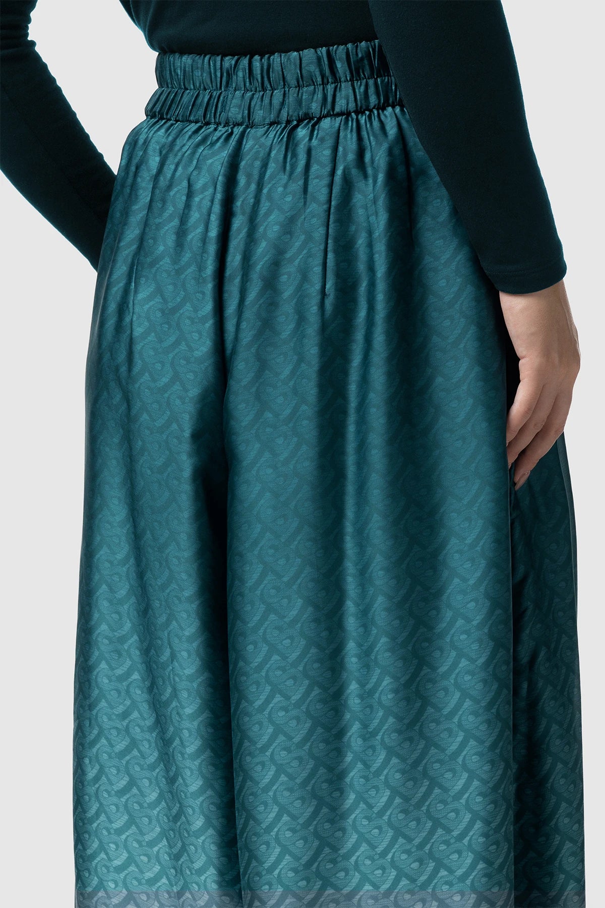Tropical26 Palazzo Pants - Deep Teal