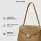 Savina Bag - Pebble Leather - Amber Haze