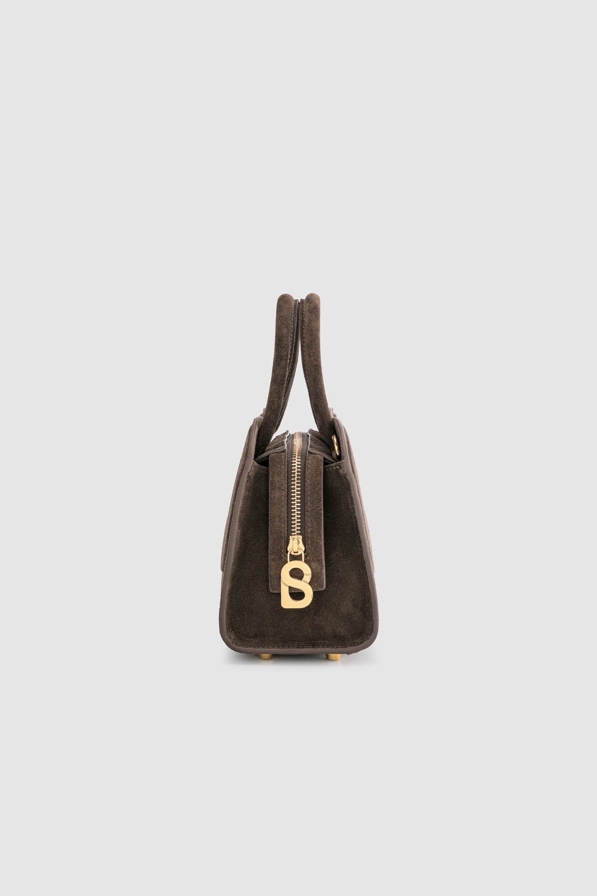 Joy Bag Small - Suede Leather - Dark Brown