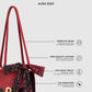 Alba Bag - Black/Red