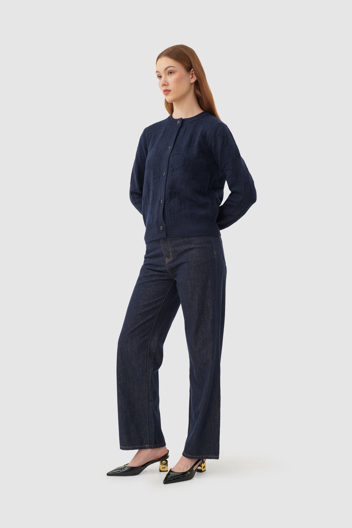 Beverly Knit Cardigan - Navy