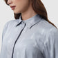 The Editor Satin Shirt - Grey