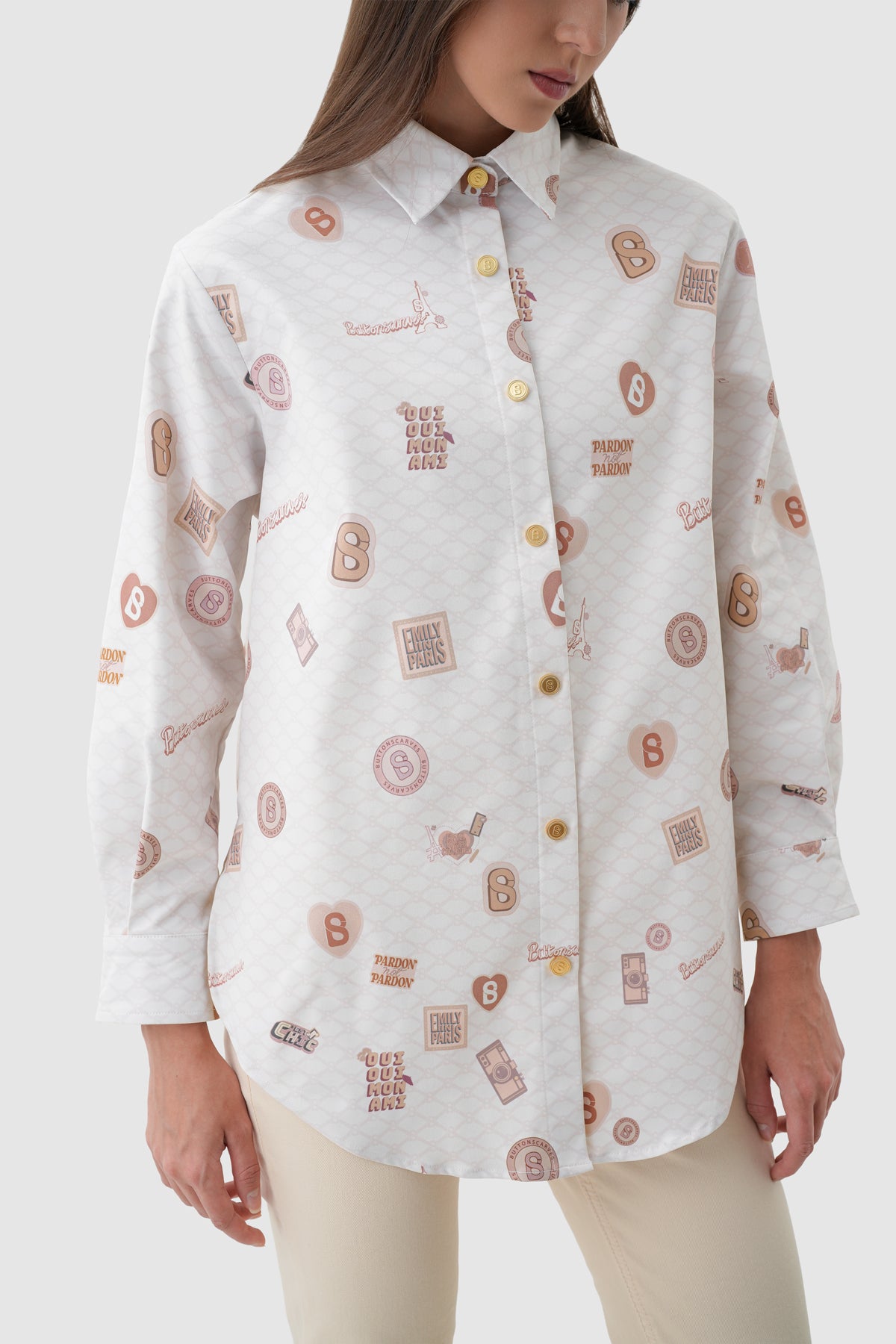 Parisian Basic Shirt - Ivory