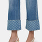 Beverly Wide Leg Denim Pants - Light Blue