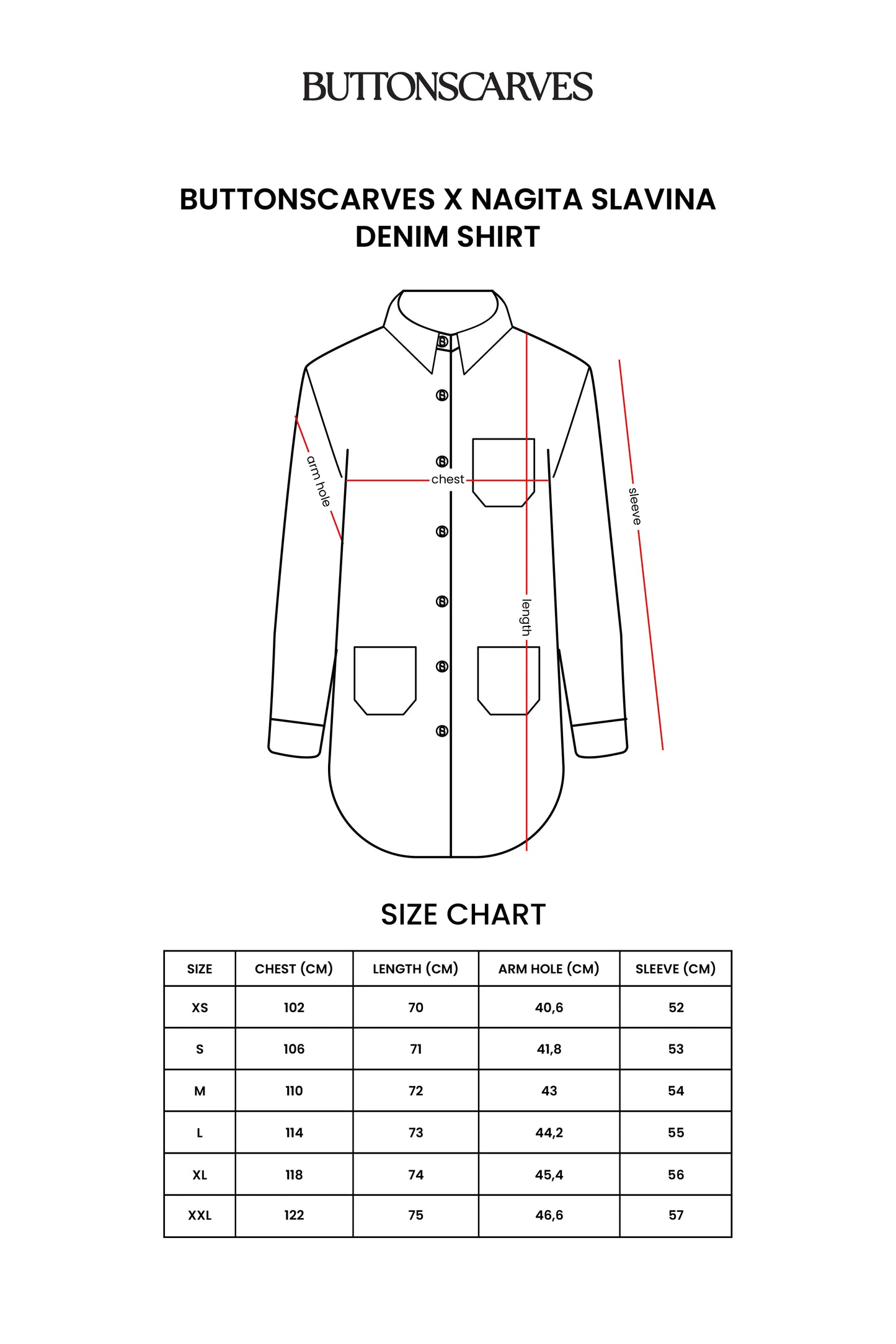 Nagita Denim Shirt - Navy