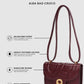 Alba Bag - Burgundy in Croco