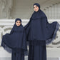 Safa Kids Prayer Robe - Navy