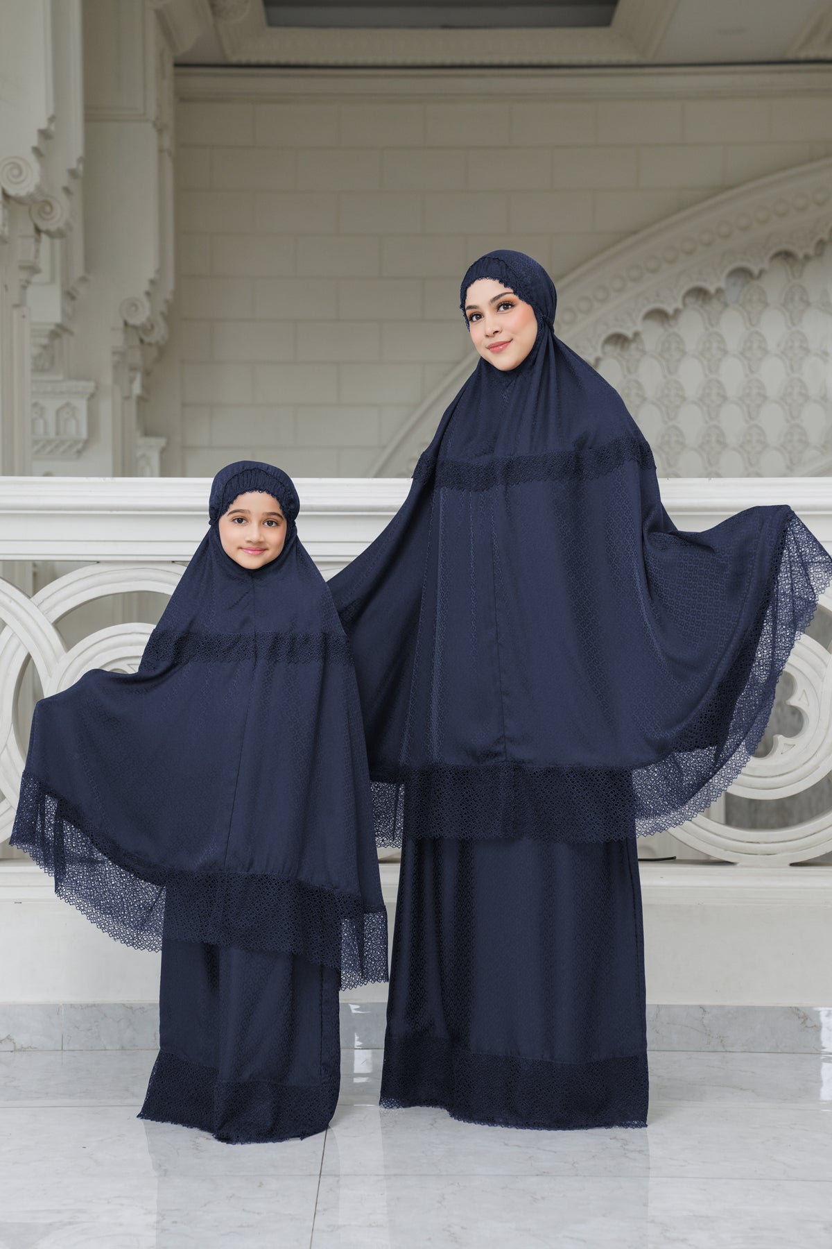 Safa Kids Prayer Robe - Navy