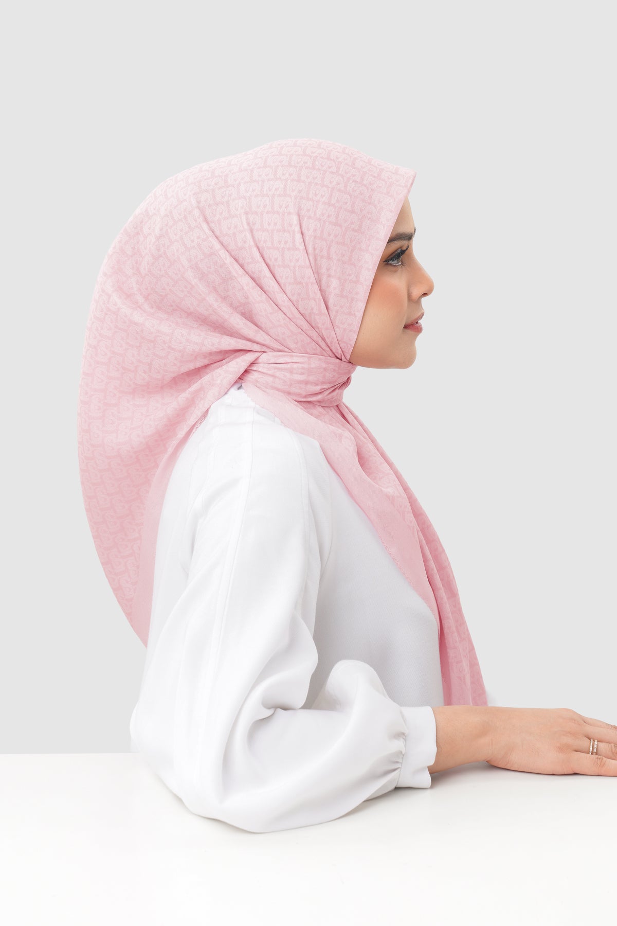 Bimu Twill Square - Rose Quartz