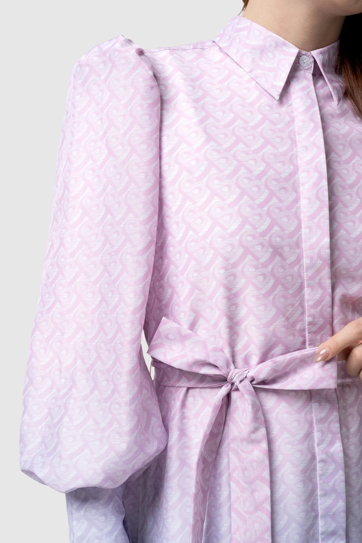 Tropical26 Shirt Dress - Pink/Blue