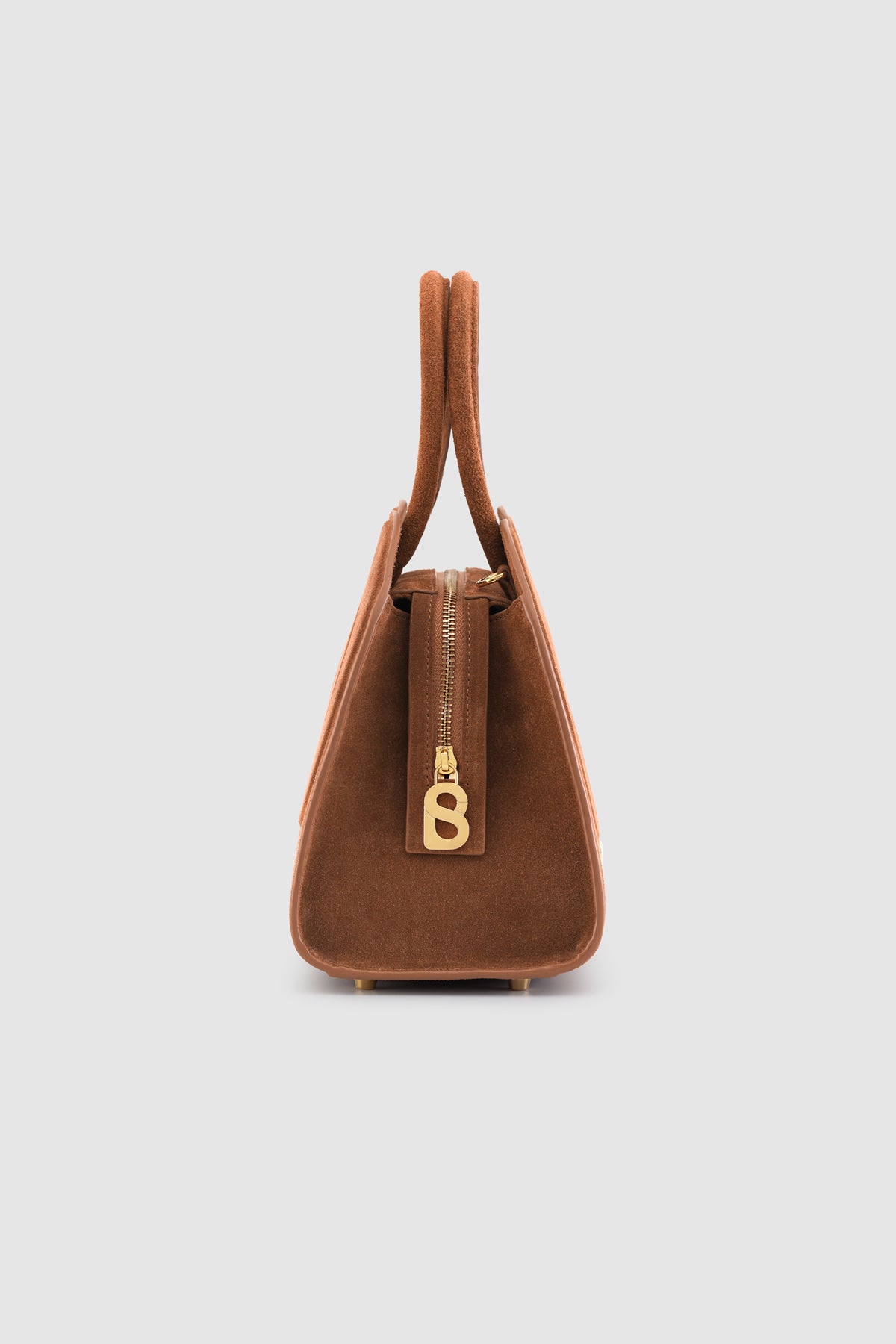 Joy Bag Medium - Suede Leather - Caramel